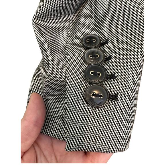 Escada gray sinlge button blazer size 38 - S - Picture 7 of 15